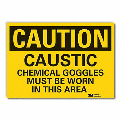LYLE LCU30414ED10x7 Caution Sign 7in x 10in Non-PVC Polymer