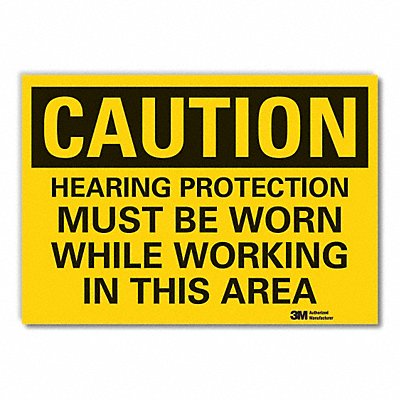 LYLE LCU30447RD5x35 Hearing Caution Reflective Label 3.5inx5in