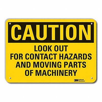 LYLE LCU30449NP10x7 Caution Sign 7 in x 10 in Plastic