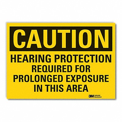 LYLE LCU30456RD14x10 Hearing Caution Reflective Label 10inx14in