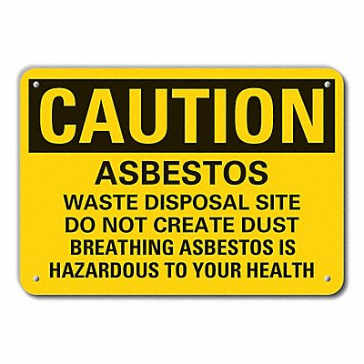 LYLE LCU30484NP14x10 Caution Sign 10 in x 14 in Plastic