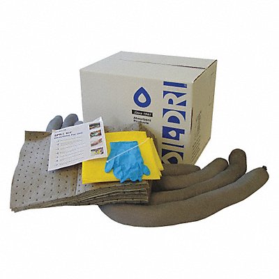 OIL-DRI L91410R Spill Kit Refill Universal Grey