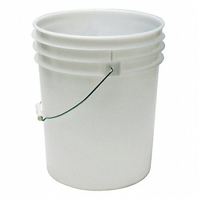 GRAINGER ROP2150NM K4866 Pail Polyethylene Natural Open Head