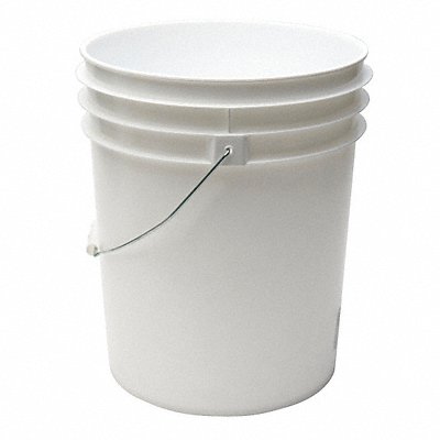 GRAINGER ROP2150WM K2600 Pail Polyethylene White Open Head