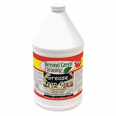 BEYOND GREEN CLEANING 9300002 Grease Trap Treatment Jug 1 gal Liq PK4