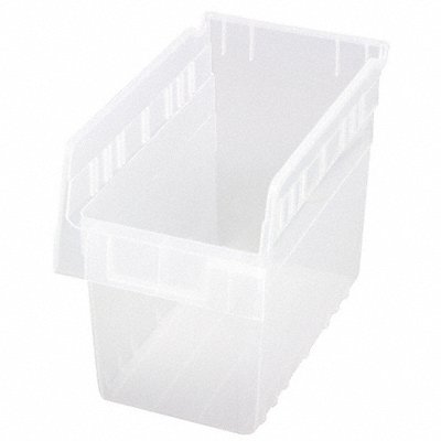 QUANTUM STORAGE SYSTEMS QSB802CL Shelf Bin Clear Polypropylene 8 in
