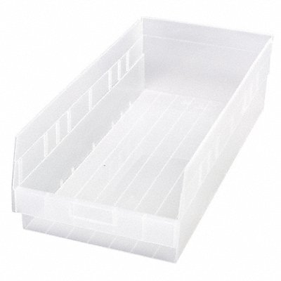 QUANTUM STORAGE SYSTEMS QSB216CL Shelf Bin Clear Polypropylene 6 in
