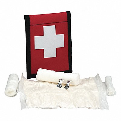 FIRST AID ONLY 7160 Bloodstopper Dressing Kit Red 6.25 L 5 W