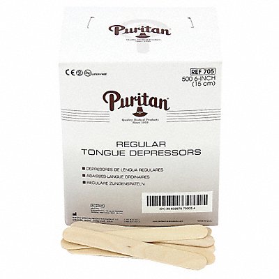 FIRST AID ONLY 25950 Tongue Depressor 6 in L PK500