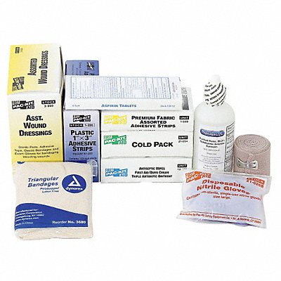 FIRST AID ONLY 6095 Complete Refill or Kit 165pcs 3x10 WHT