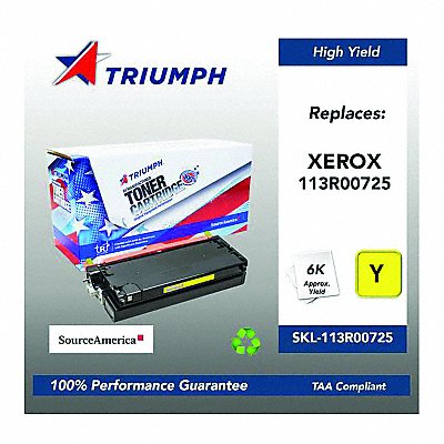 SOURCE AMERICA SKL113R00725 Toner Cartridge Yellow Max Page 6000