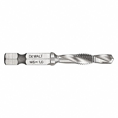 DEWALT DWADTQTR6MM1 Combination Drill/Tap M6x1.0 HSS