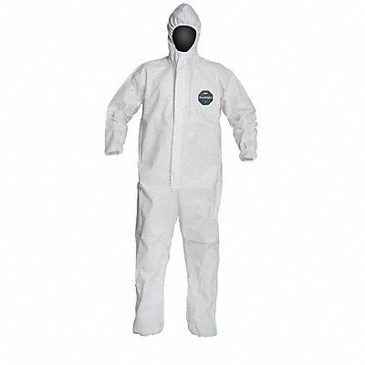 DUPONT NB127SWHSM002500 Hooded Coveralls S Wht ProShield 50 PK25
