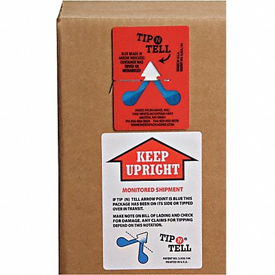 TIP N TELL TIP100 Damage Indicating Label Tilt PK100