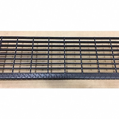 GRAINGER 20188R100TRD2 Carbon Steel Stair Tread 9 3/4 x 24
