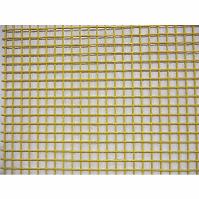 GRAINGER 12002E063Y48X48 Wire Mesh Yellow Fine 4 ft W 48 L