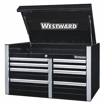 WESTWARD 49NR85 Black Industrial Premium Duty Top Chest