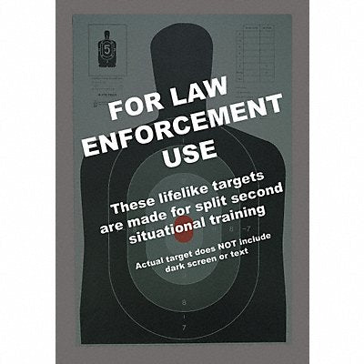 ACTION TARGET B27EPROS100 Silhouette Target PK100