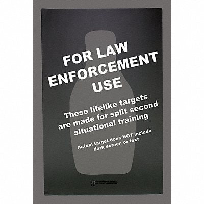 ACTION TARGET QT100 FBI/DEA Centre Mass Q Target PK100