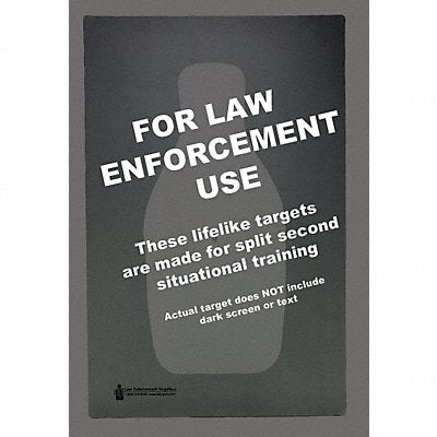 ACTION TARGET QWH100 FBI/DEA Centre Mass Q Target PK100