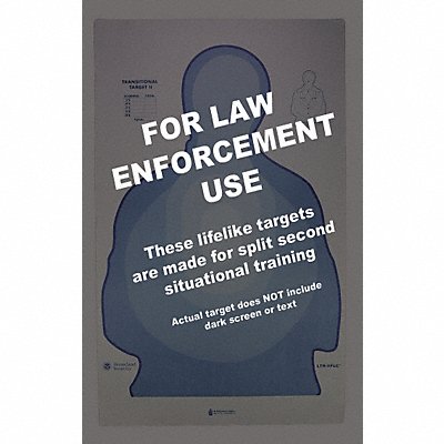 ACTION TARGET LTRIIFLC50 FLETC Modified LTR-II Target PK50