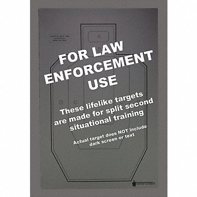 ACTION TARGET IPSCP100 IPSC Paper Target PK100