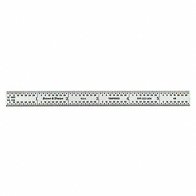 TESA BROWN SHARPE 599323604 Steel Rule Chrome 6
