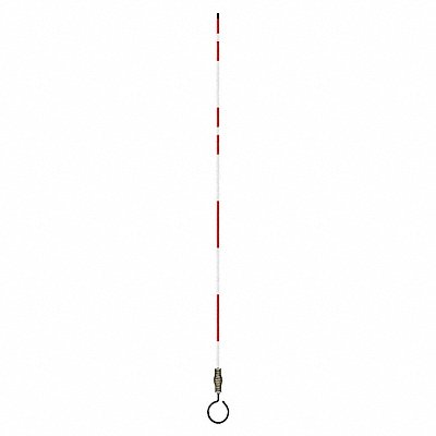 GRAINGER 267300006 Hydrant Marker 7 ft Fiberglss White/Red