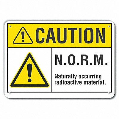 LYLE LCU30042NP14x10 Caution Sign 10 in x 14 in Plastic