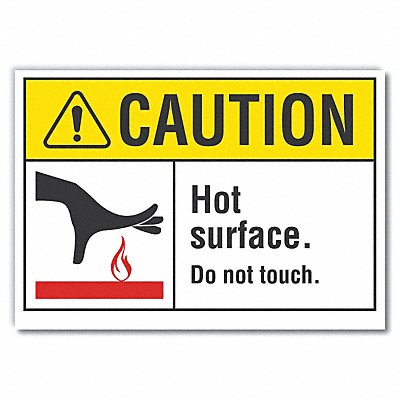 LYLE LCU30099ED10x7 Caution Sign 7inx10in Non-PVC Polymer