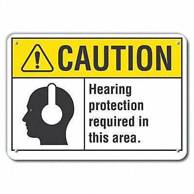 LYLE LCU30108NP10x7 Caution Sign 7 inx10 in Plastic