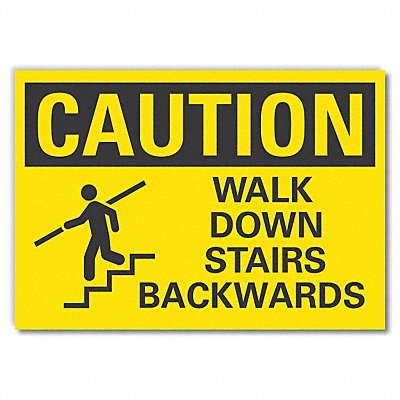 LYLE LCU30143ED14x10 Caution Sign 10in x 14in Non-PVC Polymer