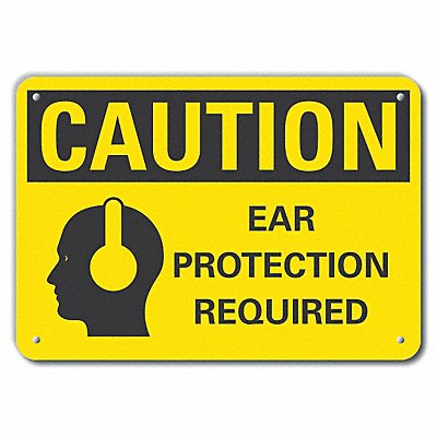 LYLE LCU30157NP10x7 Caution Sign 7 in x 10 in Plastic