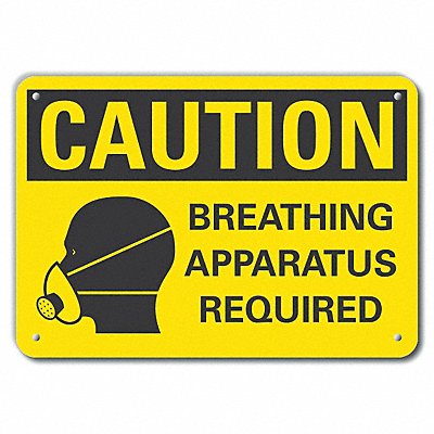 LYLE LCU30180RA14x10 Rflct Breathing Apparatus Sign 10x14in