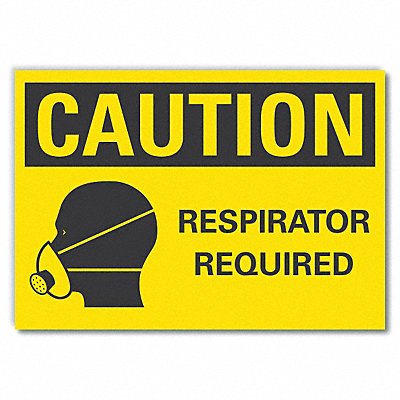 LYLE LCU30182ED10x7 Caution Sign 7in x 10in Non-PVC Polymer