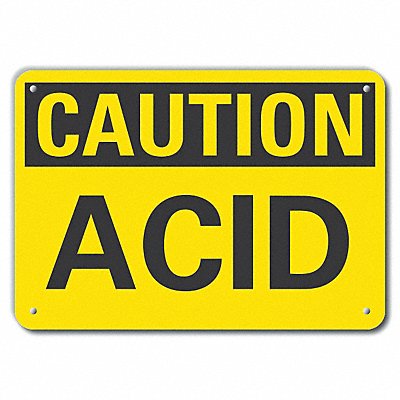 LYLE LCU30200NP10x7 Caution Sign 7 inx10 in Plastic