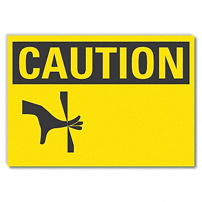 LYLE LCU30202RD10x7 Blank Reflective Label Caution Label 7x10in