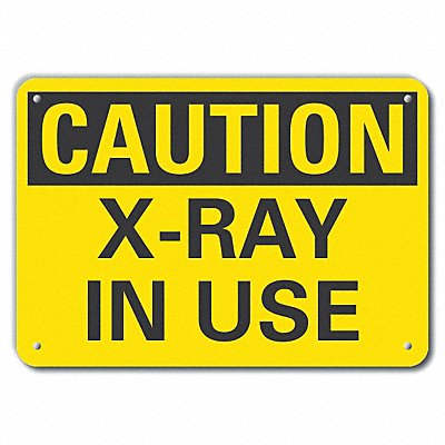LYLE LCU30220RA14x10 Rflct Radiation Caution Sign 10x14in