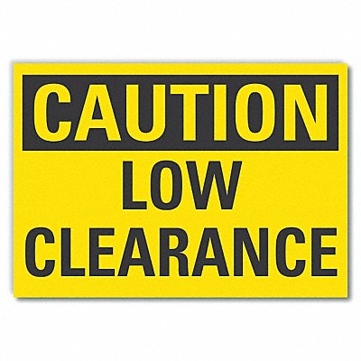 LYLE LCU30225ED14x10 Caution Sign 10inx14in Non-PVC Polymer