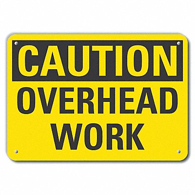 LYLE LCU30226RA14x10 Reflective Overhead Hazard Caution Sign 10x14in