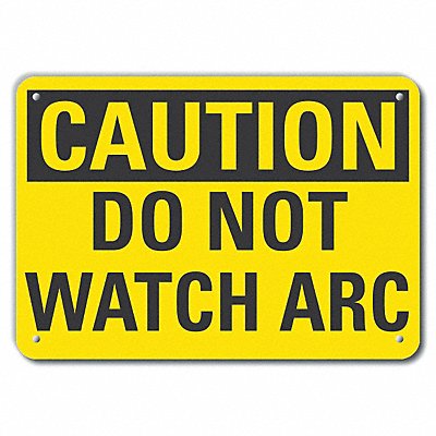 LYLE LCU30242NP14x10 Caution Sign 10 in x 14 in Plastic