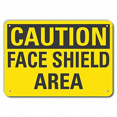 LYLE LCU30243NP14x10 Caution Sign 10 in x 14 in Plastic