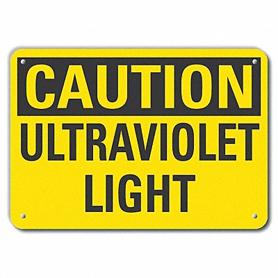 LYLE LCU30249RA14x10 Rflct Elec Hzrd Caution Sign 10x14in Alum