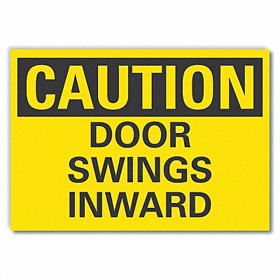 LYLE LCU30252ED10x7 Caution Sign 7 x 10 in Non-PVC Polymer