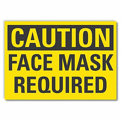 LYLE LCU30253ED10x7 Caution Sign 7inx10in Non-PVC Polymer