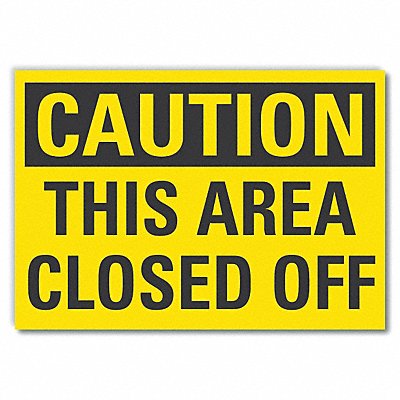 LYLE LCU30265RD7x5 AutHorizontaled Persnnel Caution Label 5x7in