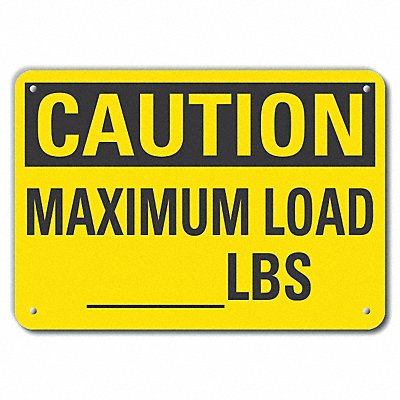 LYLE LCU30276NP10x7 Caution Sign 7 inx10 in Plastic