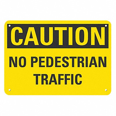 LYLE LCU30279NP10x7 Pedestrian Traffic Sign 7x10in Plastic