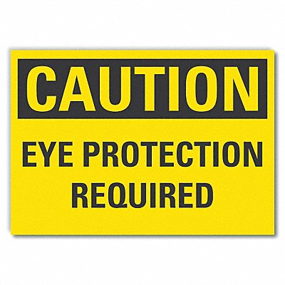 LYLE LCU30283RD5x35 Eye Caution Reflective Label 3.5inx5in