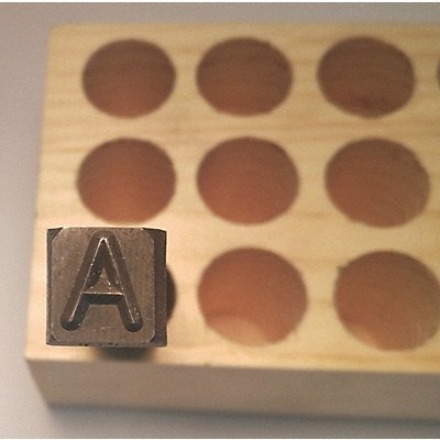 YOUNG BROS. STAMP WORKS YOU07273A Hand Stamp Letter A 5/16in Steel Gothic